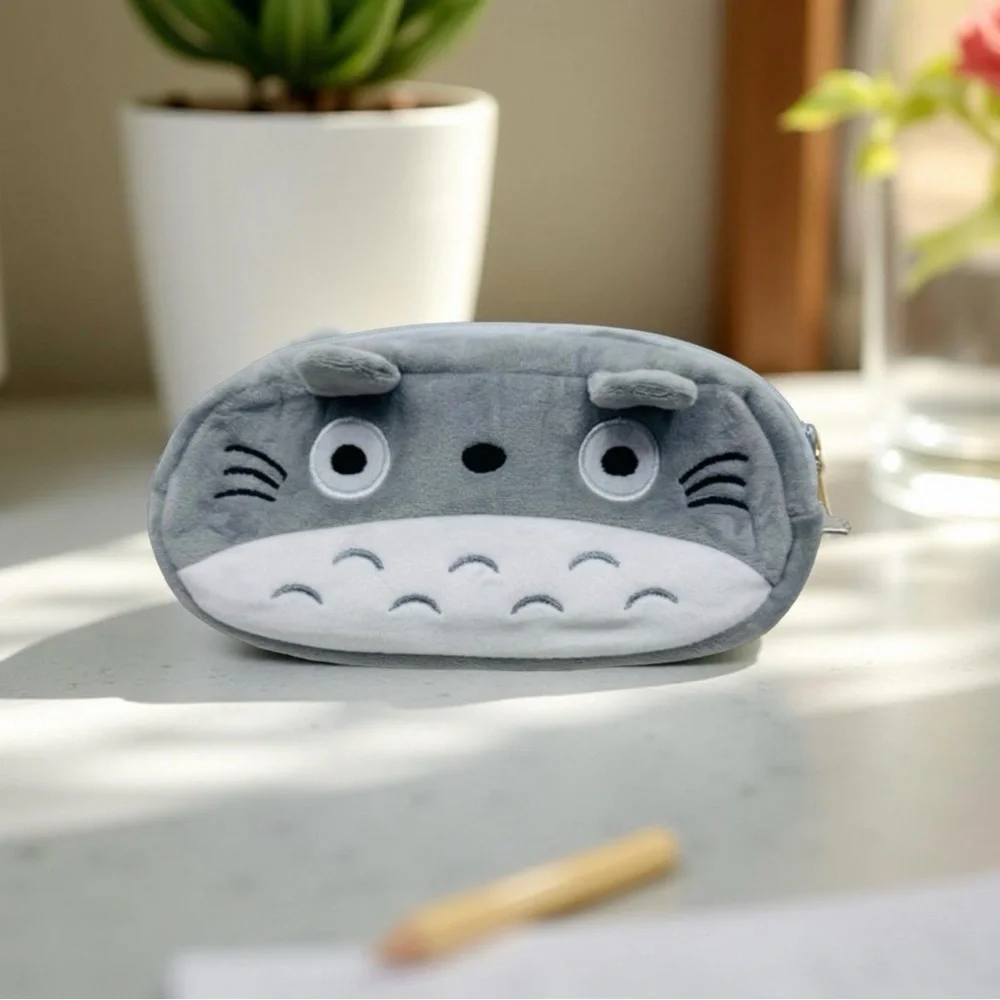 Cute Corgi and Totoro Kids Pouch Bundle, Pencil Case or Cosmetic Makeup bag